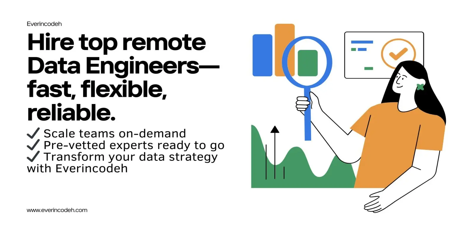 Pre-vetted data engineers illustration