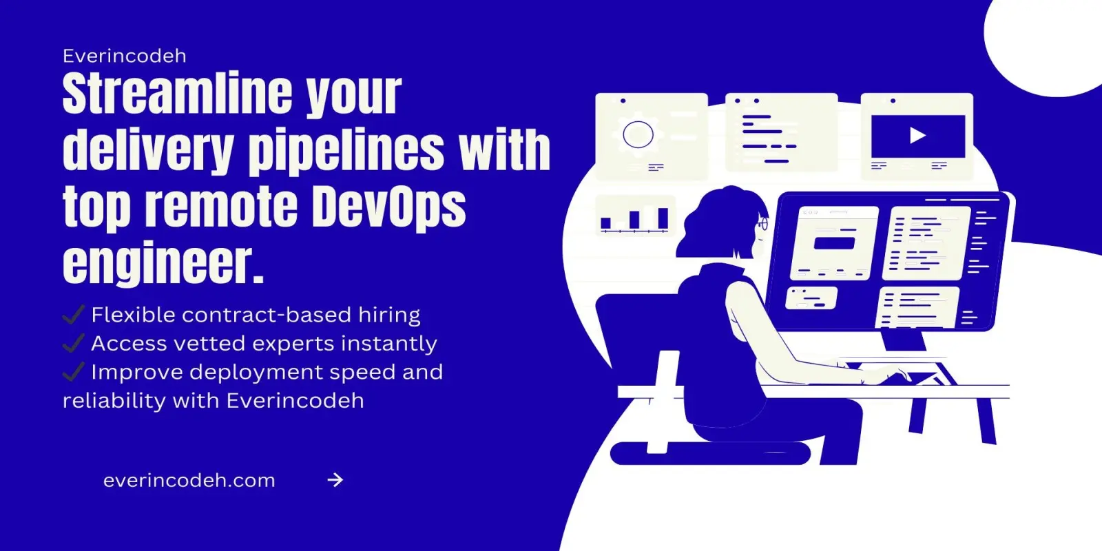 Pre-vetted DevOps engineers illustration