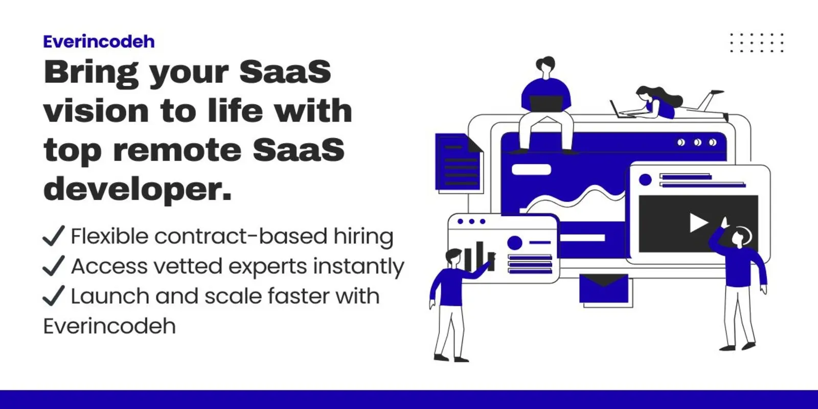 Pre-vetted SaaS developers illustration