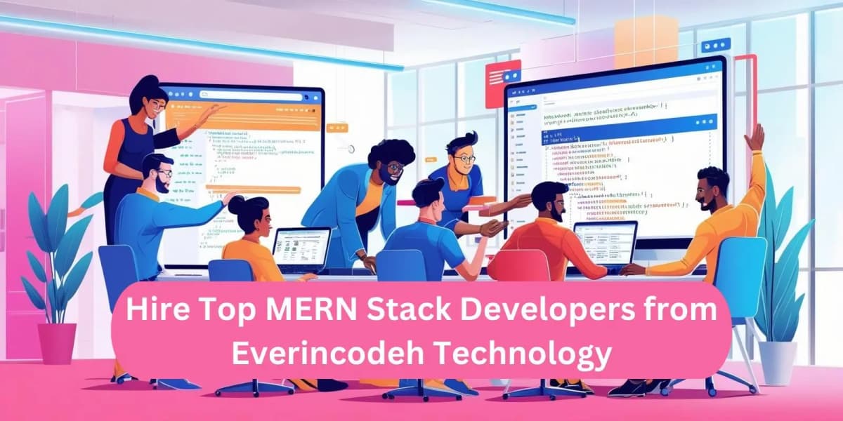 MERN stack development illustration