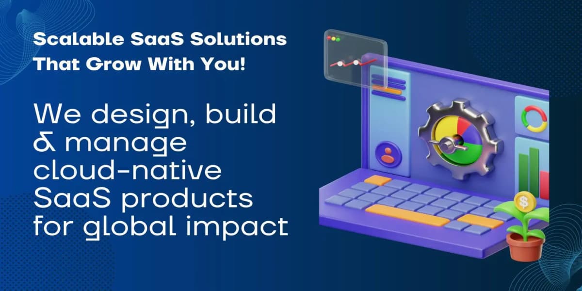 SaaS software development illustration