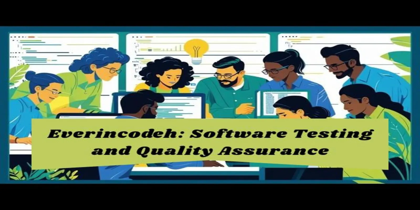 Software testing and QA illustration