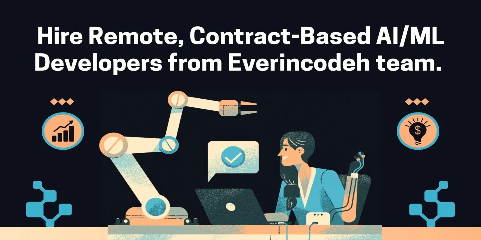 Pre-vetted AI/ML developers illustration